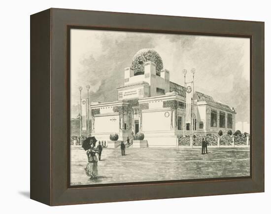 Vienna Secession Building Designed by Joseph Maria Olbrich, 1898, Austria Engraving-null-Framed Premier Image Canvas