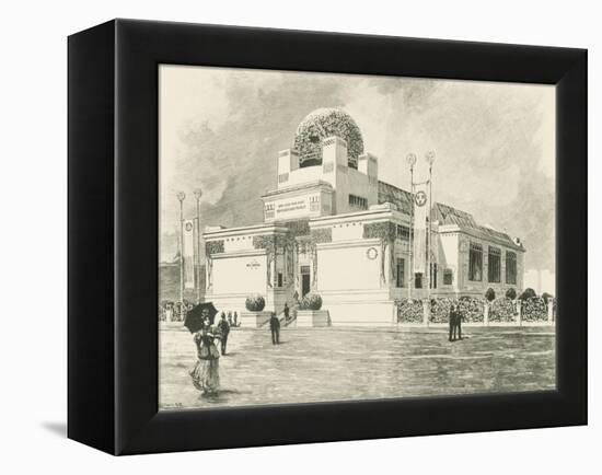 Vienna Secession Building Designed by Joseph Maria Olbrich, 1898, Austria Engraving-null-Framed Premier Image Canvas