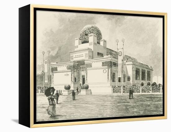 Vienna Secession Building Designed by Joseph Maria Olbrich, 1898, Austria Engraving-null-Framed Premier Image Canvas