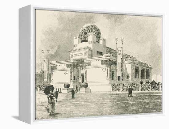 Vienna Secession Building Designed by Joseph Maria Olbrich, 1898, Austria Engraving-null-Framed Premier Image Canvas