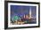 Vienna Skyline with St Stephan at Night-Markus Bleichner-Framed Art Print