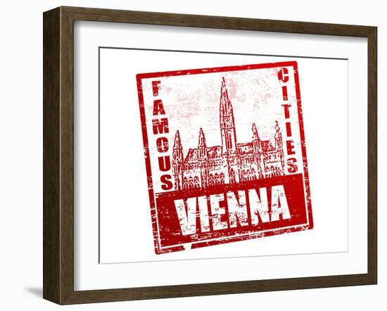 Vienna Stamp-radubalint-Framed Art Print
