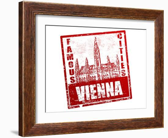 Vienna Stamp-radubalint-Framed Art Print