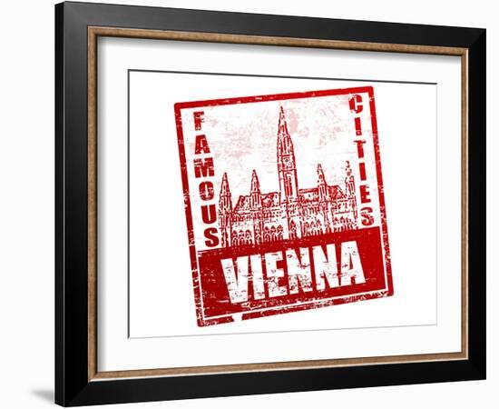 Vienna Stamp-radubalint-Framed Art Print