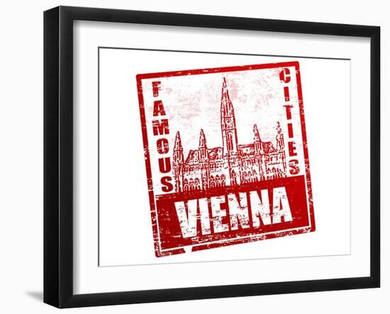 Vienna Stamp-radubalint-Framed Art Print