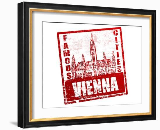 Vienna Stamp-radubalint-Framed Art Print