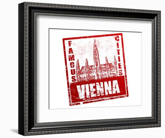 Vienna Stamp-radubalint-Framed Art Print