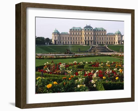 Vienna, the Belvedere Is a Baroque Palace Complex Built by Prince Eugene of Savoy, Austria-Paul Harris-Framed Photographic Print