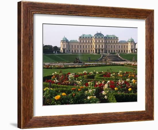 Vienna, the Belvedere Is a Baroque Palace Complex Built by Prince Eugene of Savoy, Austria-Paul Harris-Framed Photographic Print