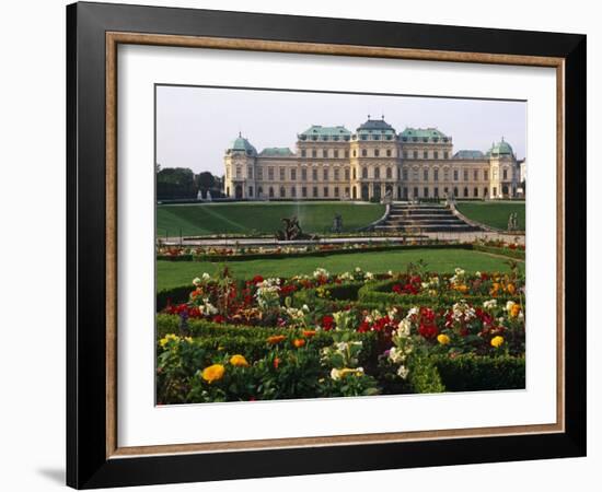 Vienna, the Belvedere Is a Baroque Palace Complex Built by Prince Eugene of Savoy, Austria-Paul Harris-Framed Photographic Print