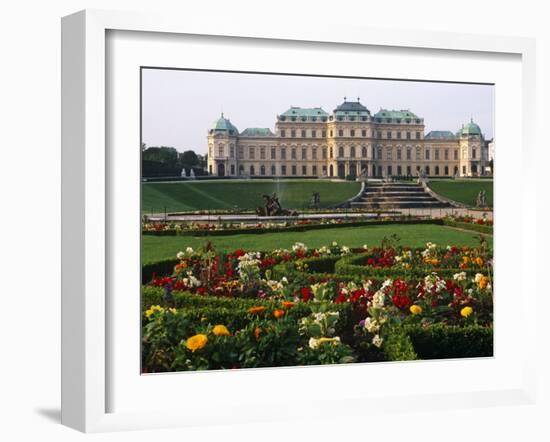 Vienna, the Belvedere Is a Baroque Palace Complex Built by Prince Eugene of Savoy, Austria-Paul Harris-Framed Photographic Print