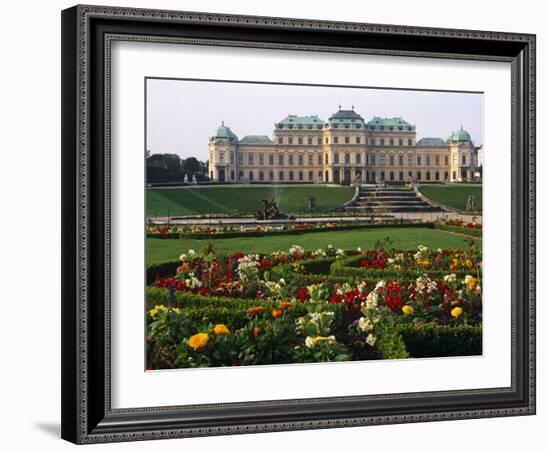 Vienna, the Belvedere Is a Baroque Palace Complex Built by Prince Eugene of Savoy, Austria-Paul Harris-Framed Photographic Print