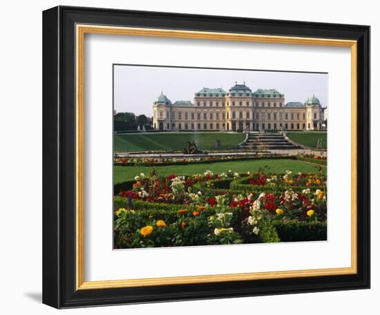 Vienna, the Belvedere Is a Baroque Palace Complex Built by Prince Eugene of Savoy, Austria-Paul Harris-Framed Photographic Print