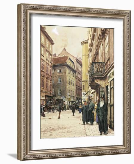 Vienna, the Jewish Quarter, 1905-Franz Poledne-Framed Giclee Print