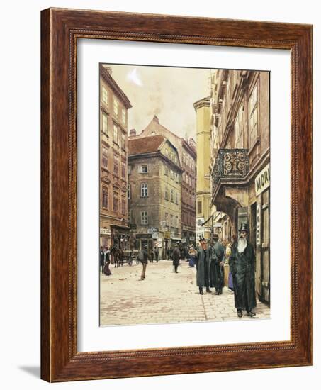 Vienna, the Jewish Quarter, 1905-Franz Poledne-Framed Giclee Print