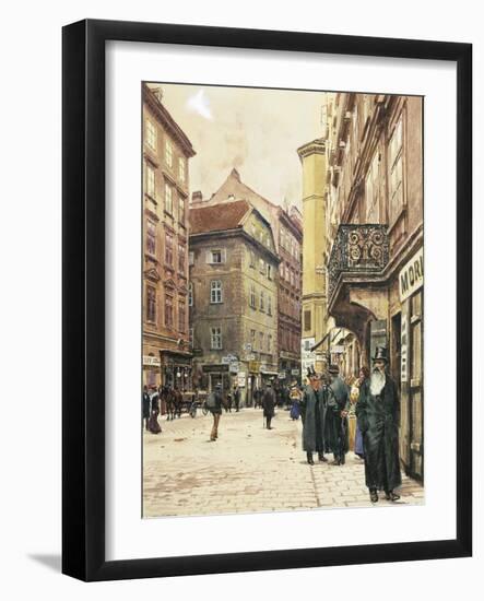 Vienna, the Jewish Quarter, 1905-Franz Poledne-Framed Giclee Print