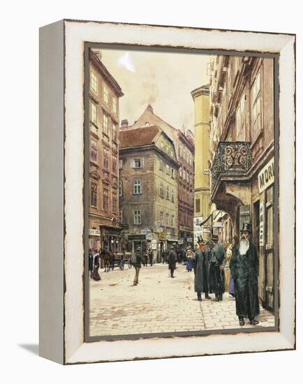 Vienna, the Jewish Quarter, 1905-Franz Poledne-Framed Premier Image Canvas