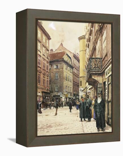 Vienna, the Jewish Quarter, 1905-Franz Poledne-Framed Premier Image Canvas