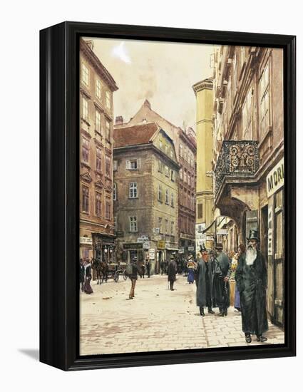Vienna, the Jewish Quarter, 1905-Franz Poledne-Framed Premier Image Canvas