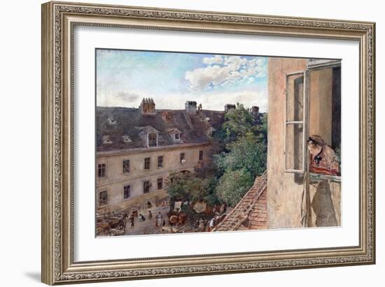 Vienna - View of the Alservorstadt-Rudolf von Alt-Framed Giclee Print