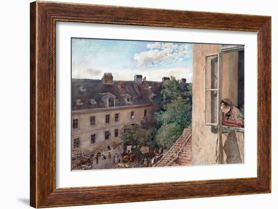 Vienna - View of the Alservorstadt-Rudolf von Alt-Framed Giclee Print
