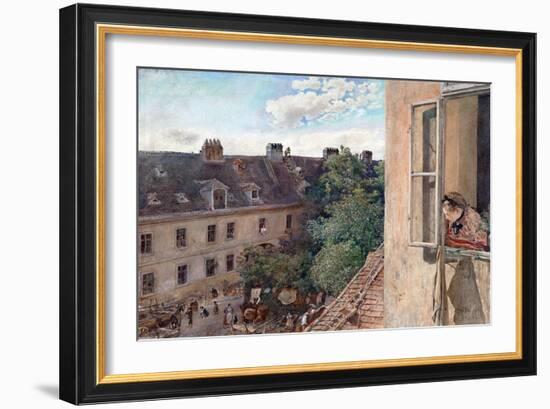 Vienna - View of the Alservorstadt-Rudolf von Alt-Framed Giclee Print