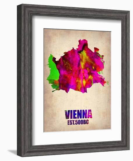 Vienna Watercolor Poster-NaxArt-Framed Art Print