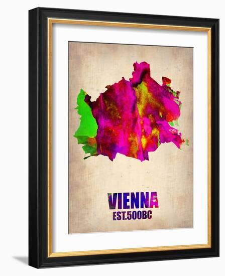 Vienna Watercolor Poster-NaxArt-Framed Art Print