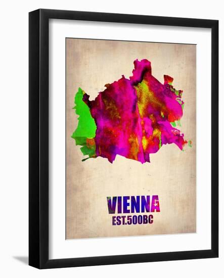 Vienna Watercolor Poster-NaxArt-Framed Art Print