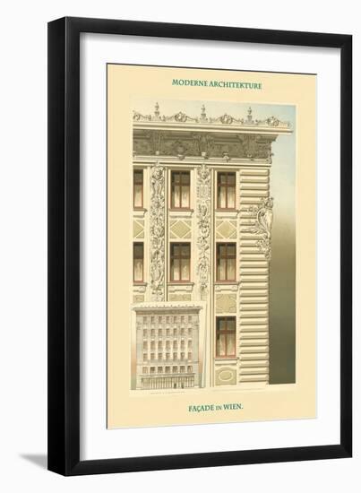 Viennese Façade - Austria-Otto Wagner-Framed Art Print