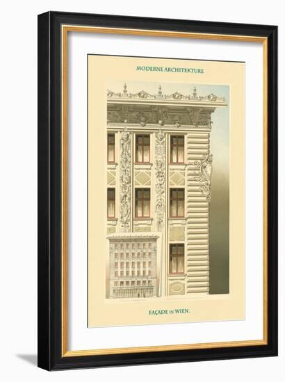Viennese Façade - Austria-Otto Wagner-Framed Art Print