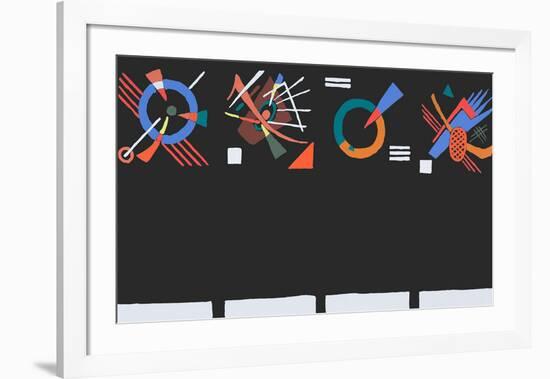 Vier Eckstucke, 1922-Wassily Kandinsky-Framed Premium Giclee Print