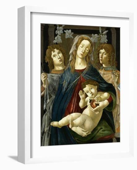 Vierge à l'Enfant à la grenade-Sandro Botticelli-Framed Giclee Print