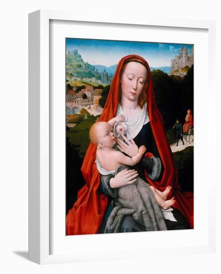 Vierge a L'enfant  (Virgin and Child) Peinture De Gerard David (Gheeraedt Ou Geerart Janszoon) (Ve-Gerard David-Framed Giclee Print