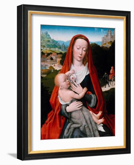Vierge a L'enfant  (Virgin and Child) Peinture De Gerard David (Gheeraedt Ou Geerart Janszoon) (Ve-Gerard David-Framed Giclee Print