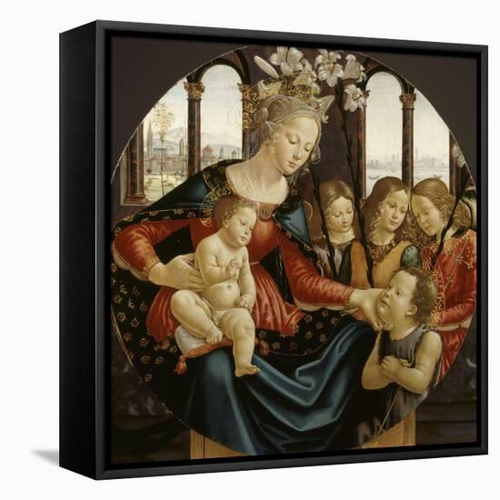 Vierge à l'Enfant-Domenico Ghirlandaio-Framed Premier Image Canvas