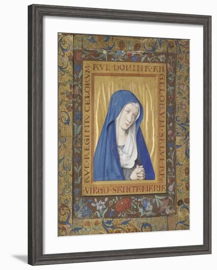 Vierge en prière-Jean Bourdichon-Framed Giclee Print