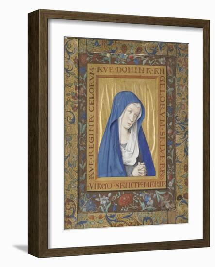 Vierge en prière-Jean Bourdichon-Framed Giclee Print