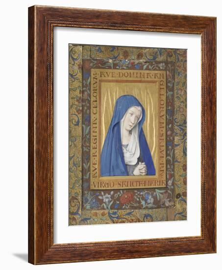 Vierge en prière-Jean Bourdichon-Framed Giclee Print