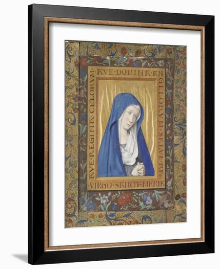 Vierge en prière-Jean Bourdichon-Framed Giclee Print