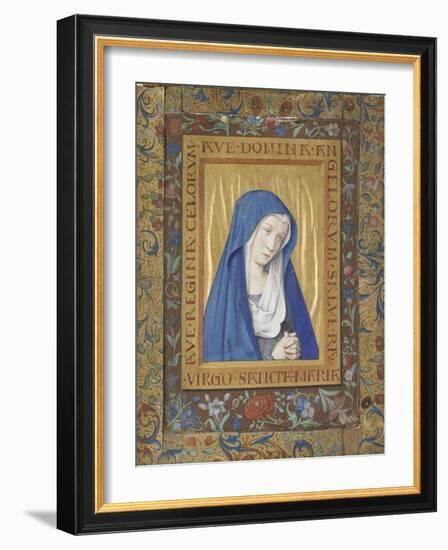 Vierge en prière-Jean Bourdichon-Framed Giclee Print