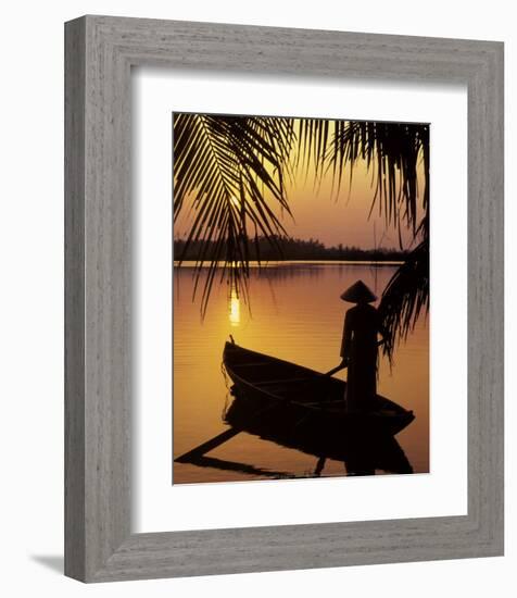 Vietnam, Cantho on the Mekong River-Keren Su-Framed Art Print