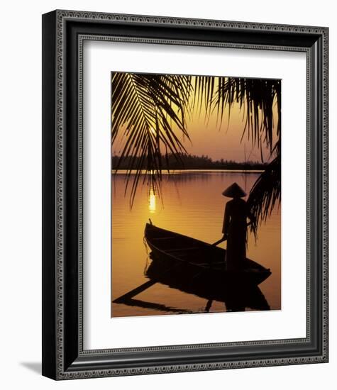 Vietnam, Cantho on the Mekong River-Keren Su-Framed Art Print