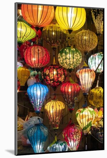 Vietnam. Colorful lamps for sale.-Tom Norring-Mounted Photographic Print