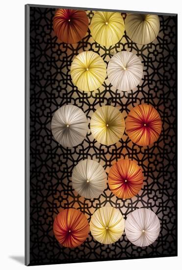 Vietnam. Colorful lamps for sale.-Tom Norring-Mounted Photographic Print