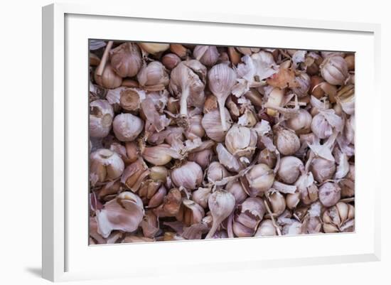 Vietnam, Dien Bien Phu. City Market, Garlic-Walter Bibikow-Framed Photographic Print