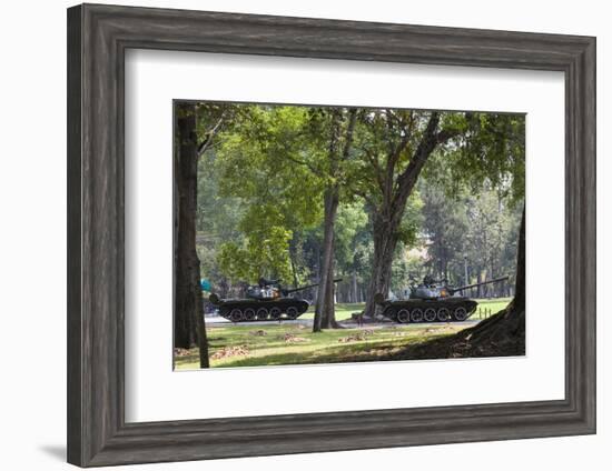 Vietnam, Display of First North Vietnamese Tank to Have Entered the City on 30 April 1975-Walter Bibikow-Framed Photographic Print