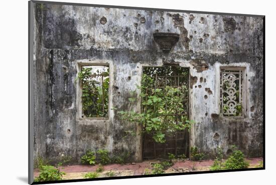 Vietnam, Dmz Area. Quang Tri, Ruins of Long Hung Church Destroyed During Vietnam War in 1972-Walter Bibikow-Mounted Photographic Print