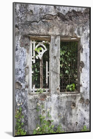 Vietnam, Dmz Area. Quang Tri, Ruins of Long Hung Church Destroyed During Vietnam War in 1972-Walter Bibikow-Mounted Photographic Print