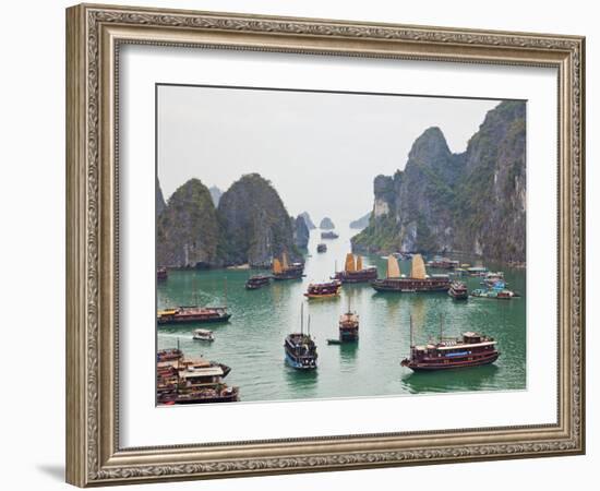 Vietnam, Halong Bay-Steve Vidler-Framed Photographic Print